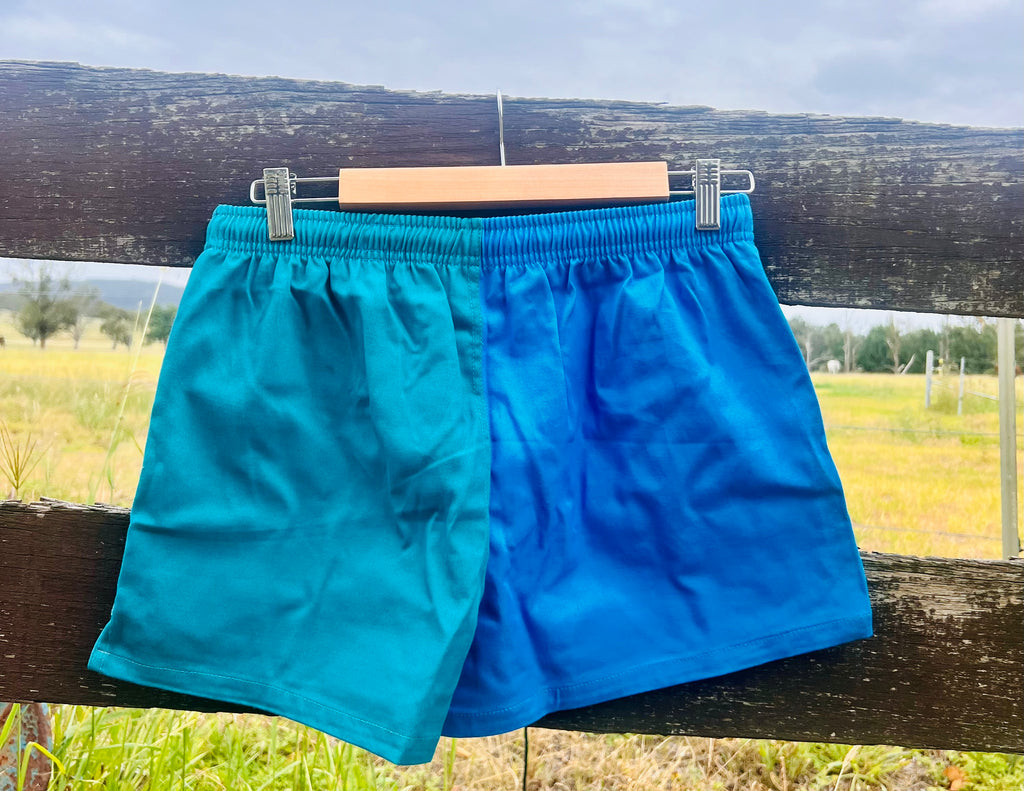 Blue rugby shorts