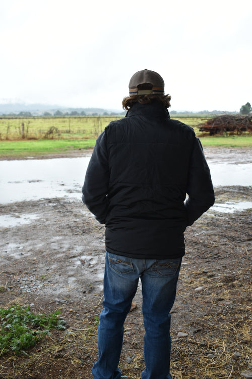 Black soft shell vest