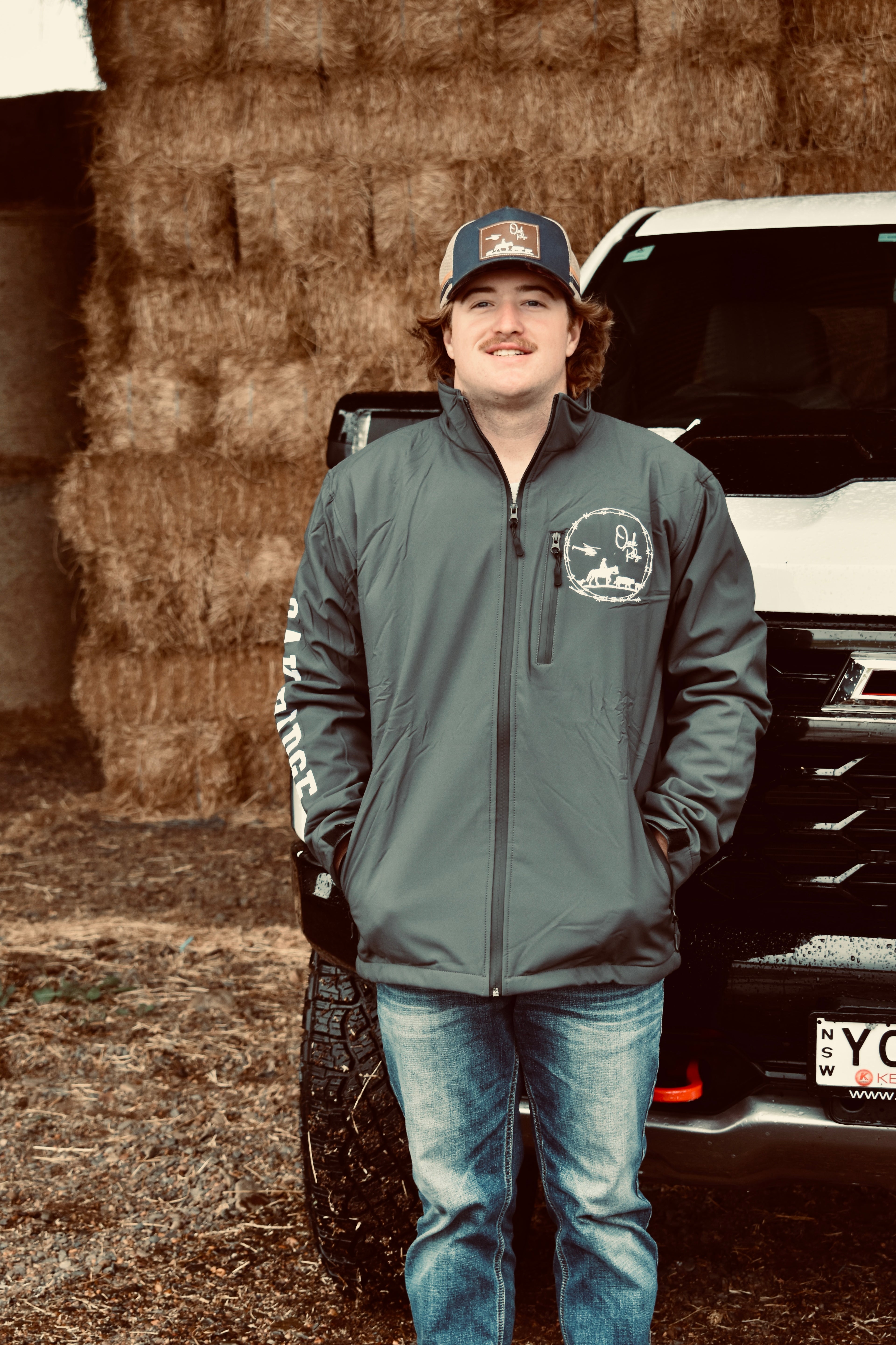 Grey soft shell jacket