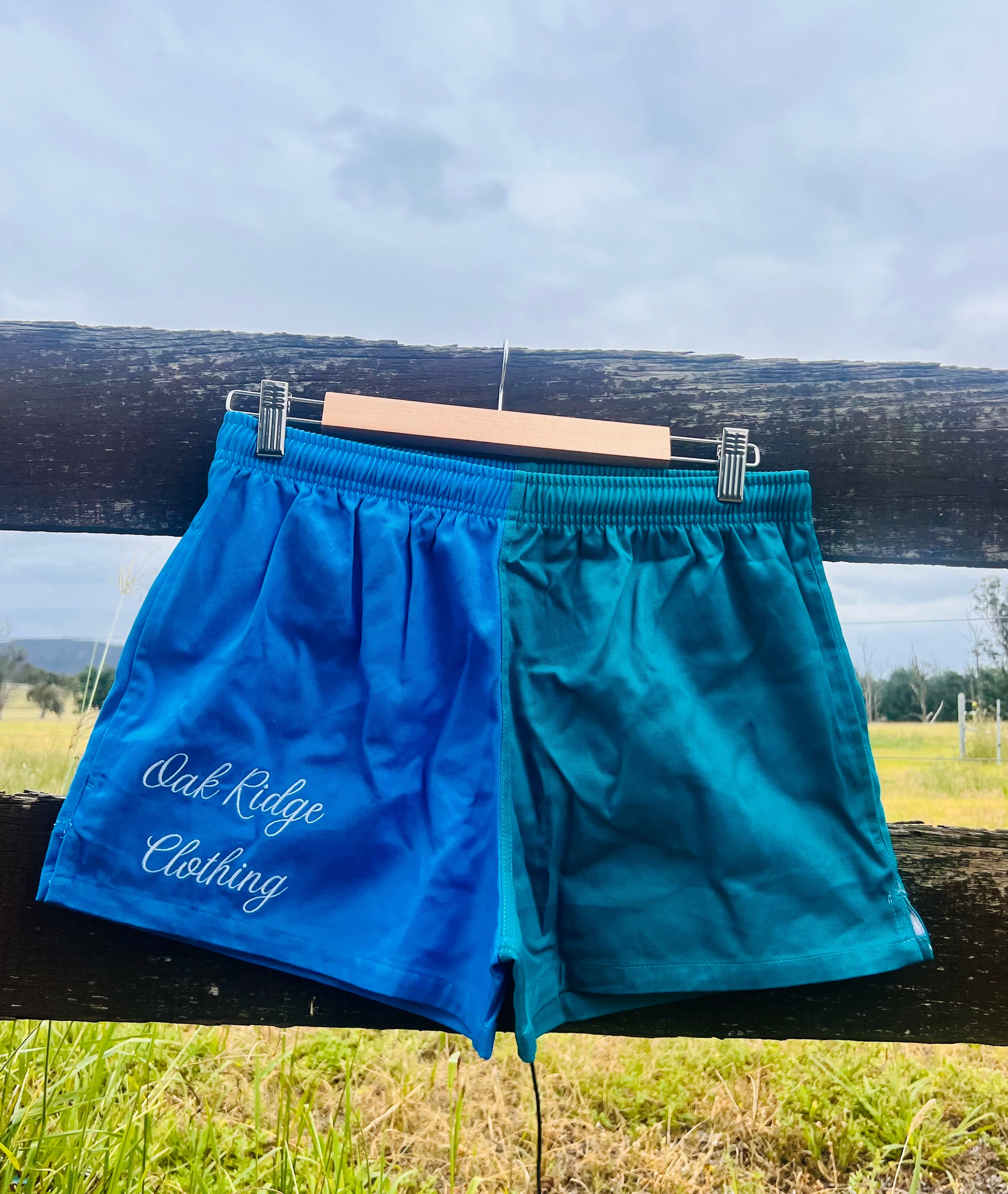 Blue rugby shorts