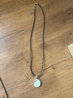 Cowhide necklace