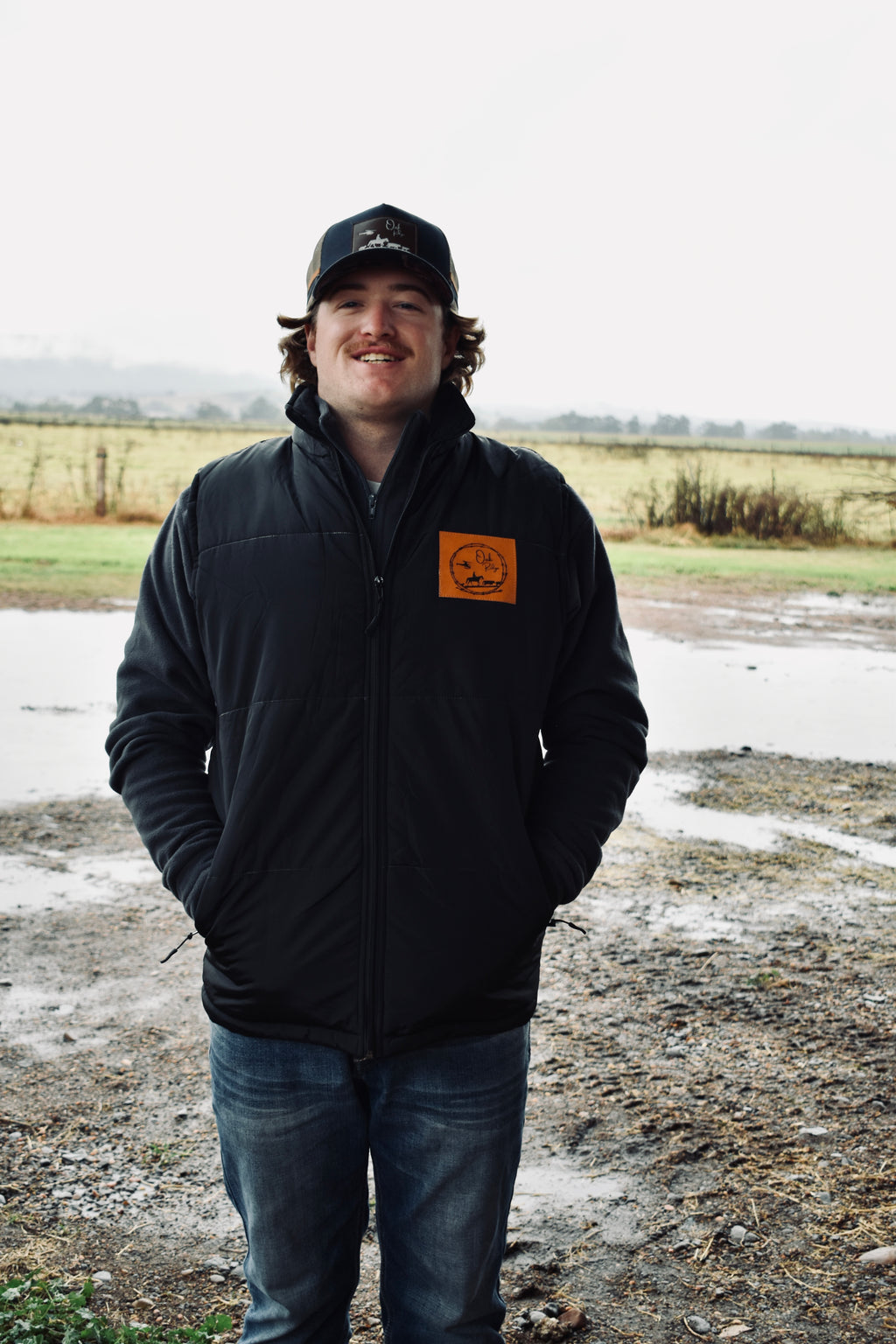 Black soft shell vest