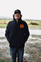 Black soft shell vest