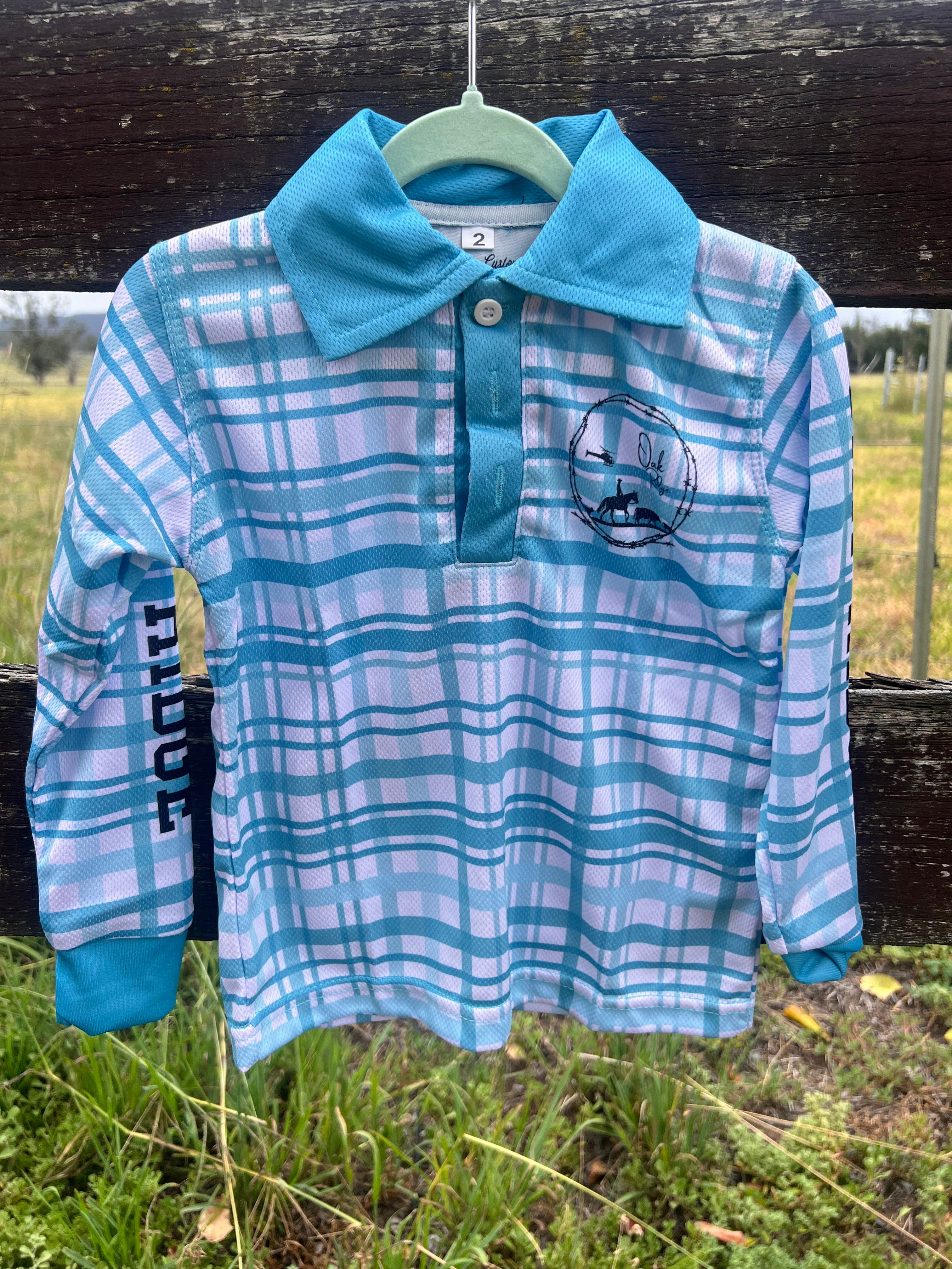 Blue fishing shirt
