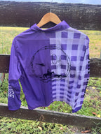 Purple fishing shirt