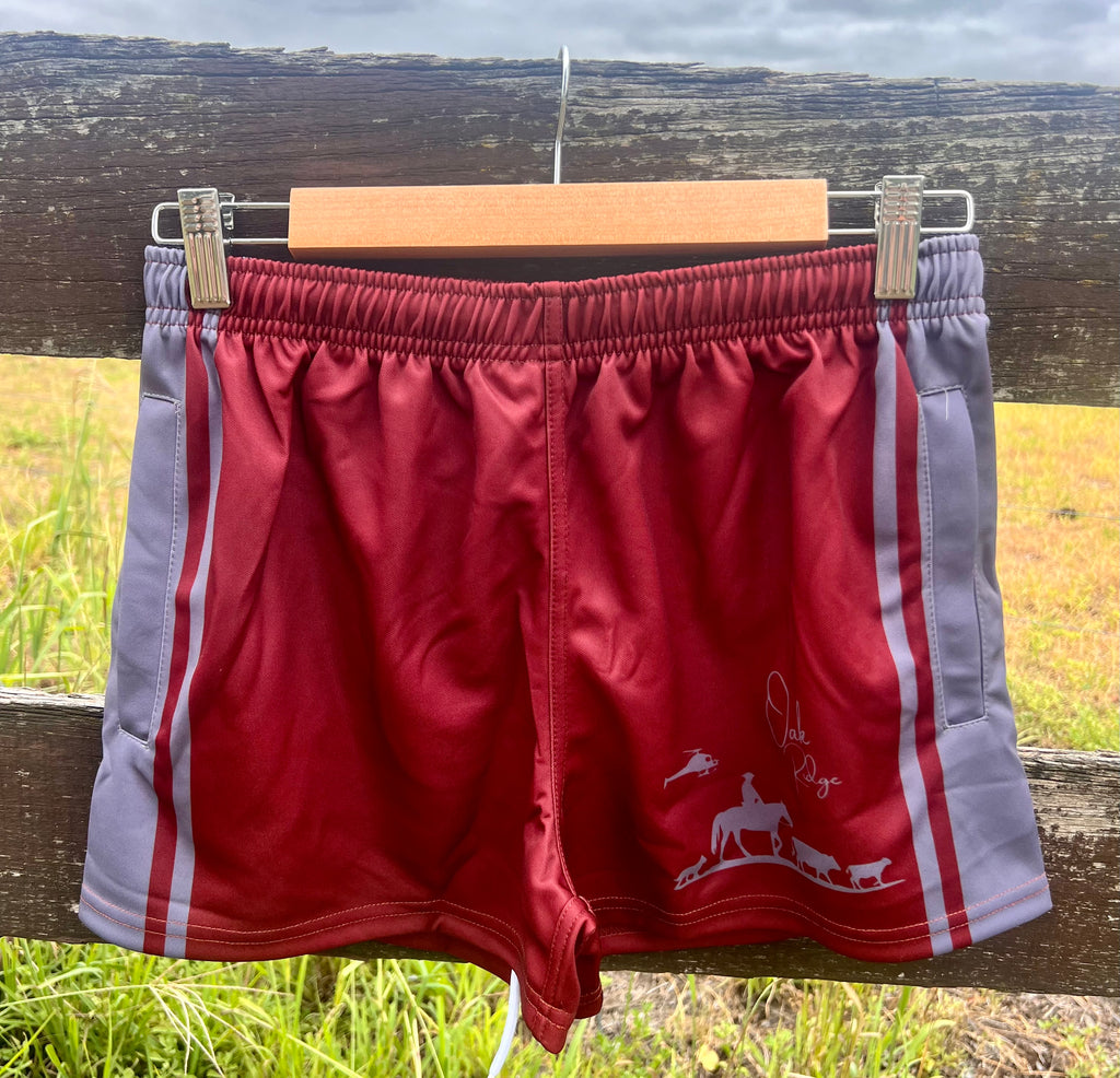 Maroon shorts