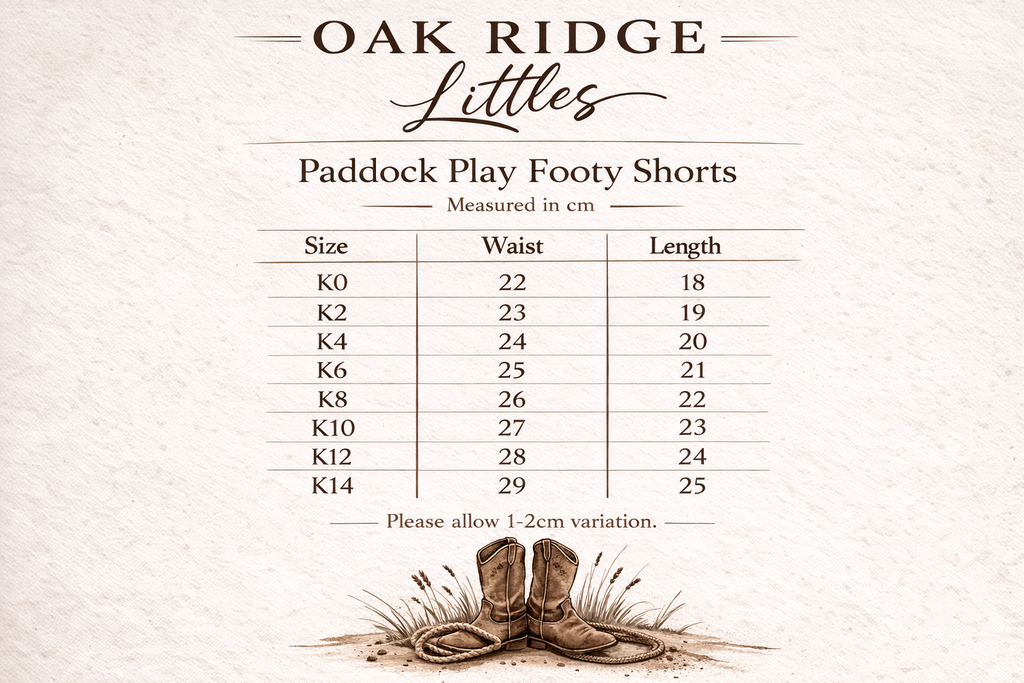 Paddock Play Footy Shorts