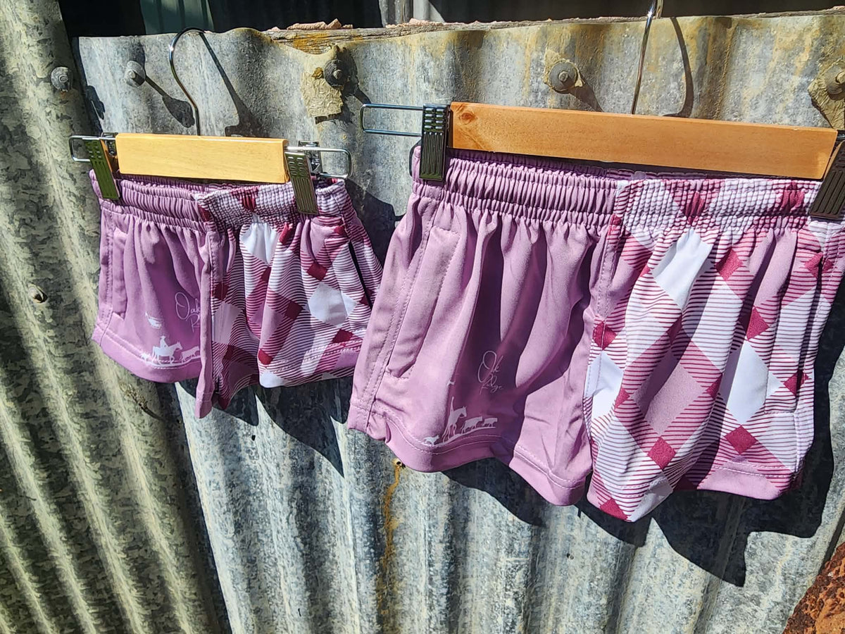 Pink Kids Footy Shorts